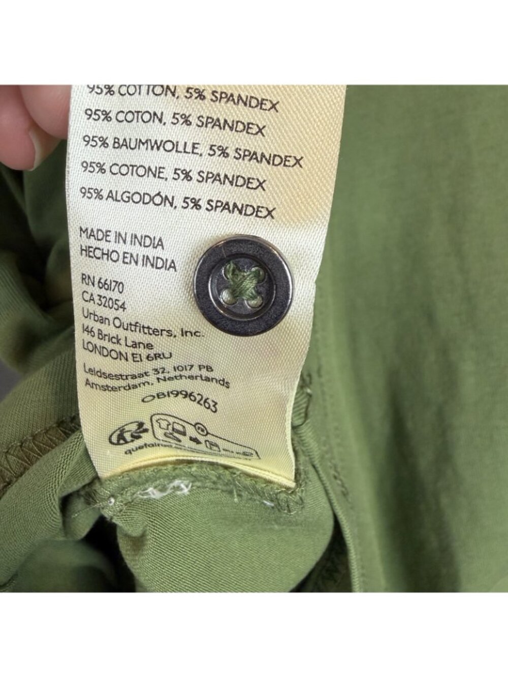 Pilcro Polo Tank Womens Size XS Olive Green NWT Anthropologie Ruched Sleeveless - Picture 8 of 10